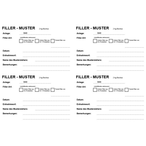 Filler - Muster